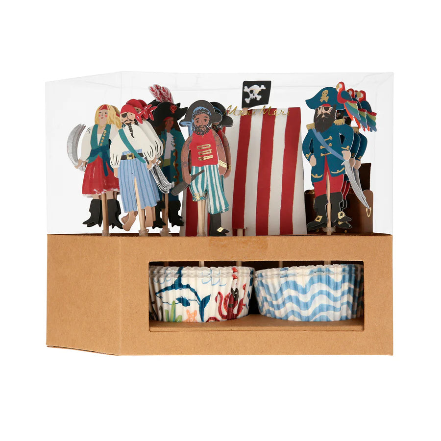 Pirate Party Cupcake Kit (x24 toppers)