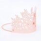 Pink Glitter Party Crown (x8)