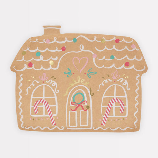 Gingerbread House Plates (x8)