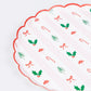 Festive Icon Stripes Side Plates (x 8)
