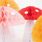 Honeycomb Mushroom Decorations (x10)