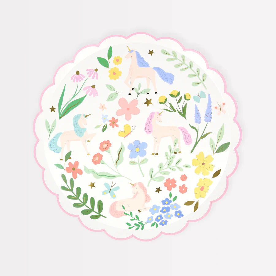 Meadow Unicorns Side Plates (x8)