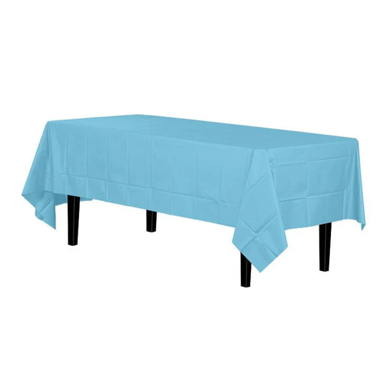 Rectangular Sky Blue Table Cover