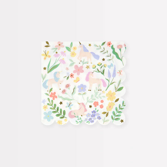 Meadow Unicorns Small Napkins (x16)