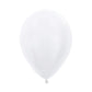 Satin Perla Blanco, 12", 25 Count, Sempertex, Color 406
