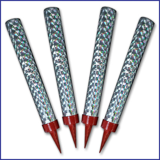 VIP Sparklers - 6" Inch, 4pcs, Silver Color - Premium Quality